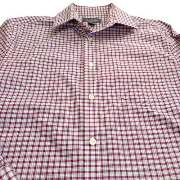 David Taylor Collection Men's Shirt – Long Sleeve Button-Down Plaid, Size S - Picture 4 of 9